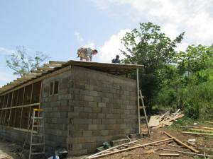 With enough zinc, the roof is done!